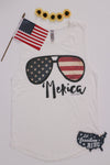 tank top america merica t-shirt flag