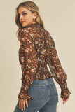 Flower Smocked Blouse
