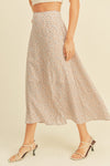A-Line Midi Floral Skirt