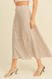 A-Line Midi Floral Skirt