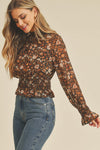 Flower Smocked Blouse