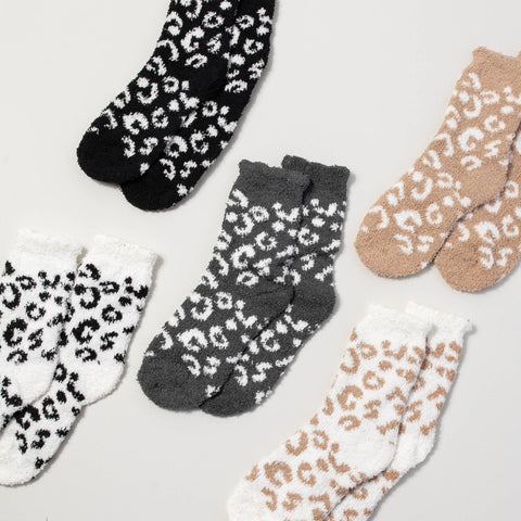 Leopard Cozy Socks